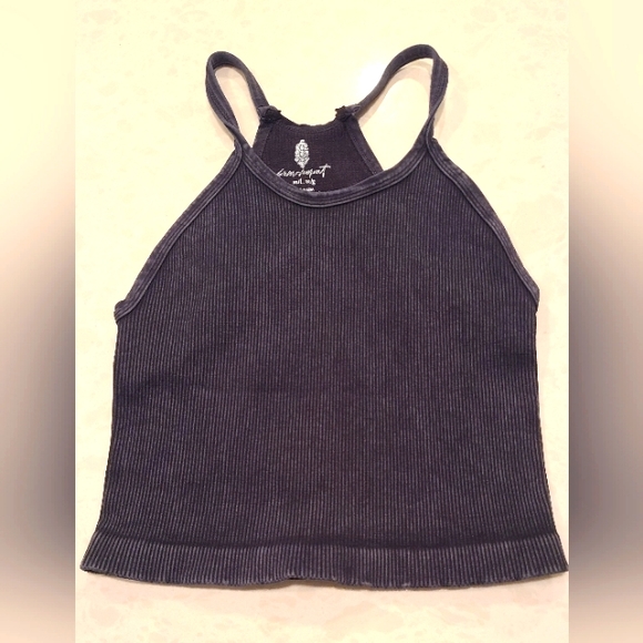 Free People Other - NWOT Free People Happiness Runs Crop Tank Washed Black, XS/S
